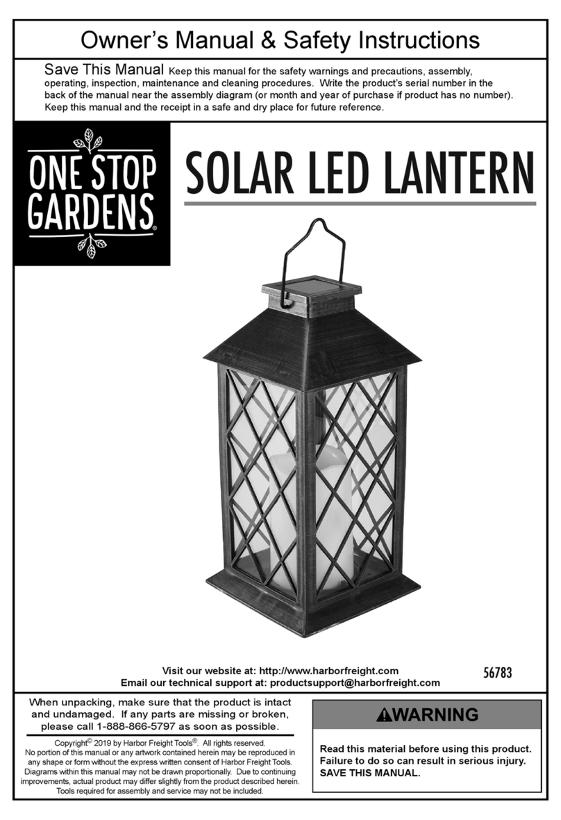 One Stop Gardens 56783 Owner's manual & safety instructions