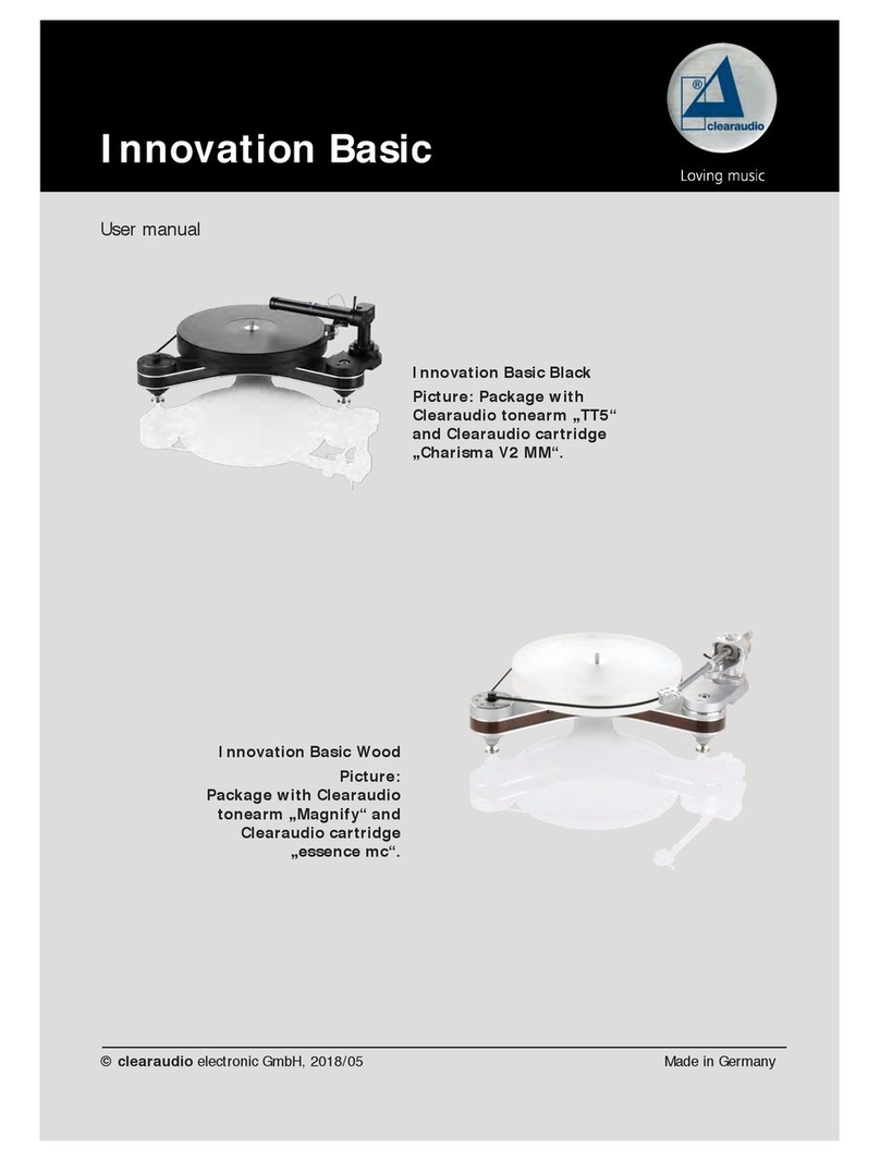 Clearaudio Master Innovation User manual