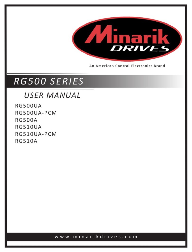 American Control Electronics Minarik DRIVES RG500 Series user manual American Control Electronics Minarik DRIVES RG500 Series user manual