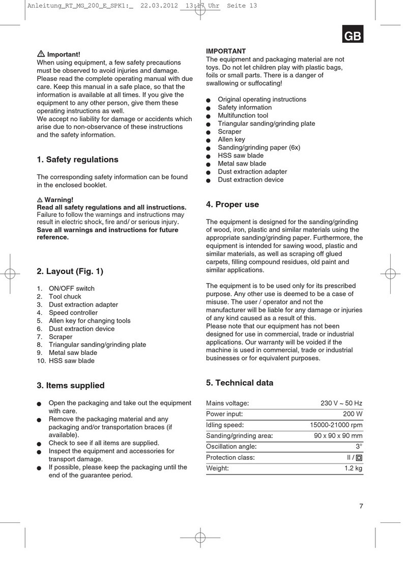 EINHELL TE MG 200 E User manual