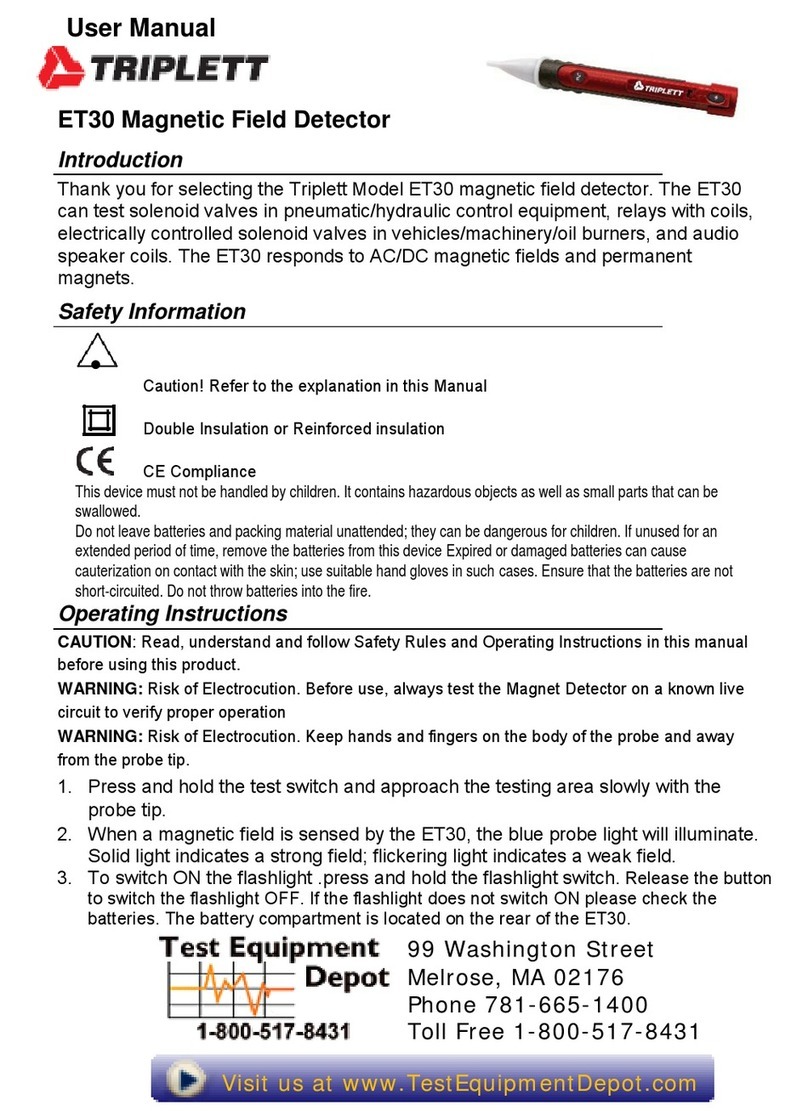 Triplett ET30 user manual