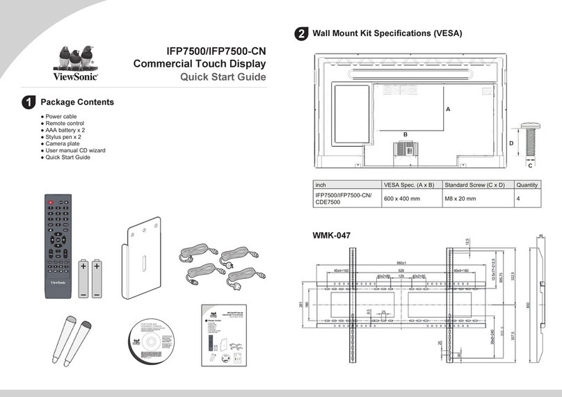 ViewSonic IFP7500 User manual
