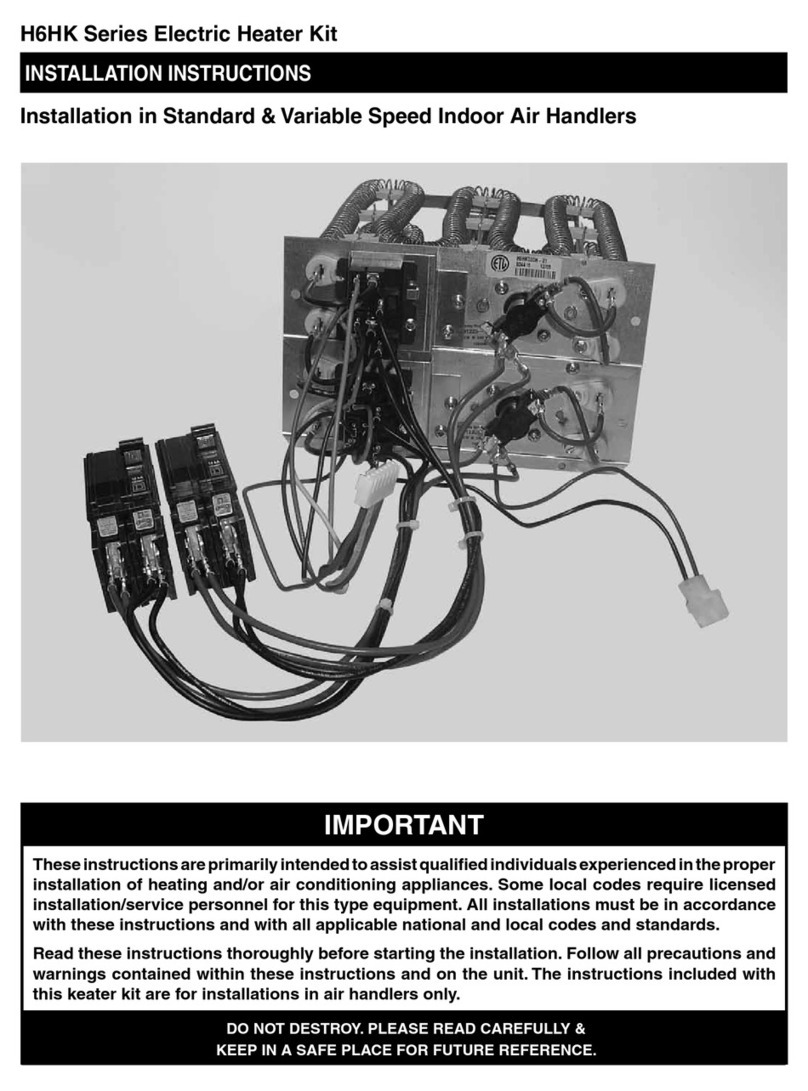 Nordyne H6HK Series User manual