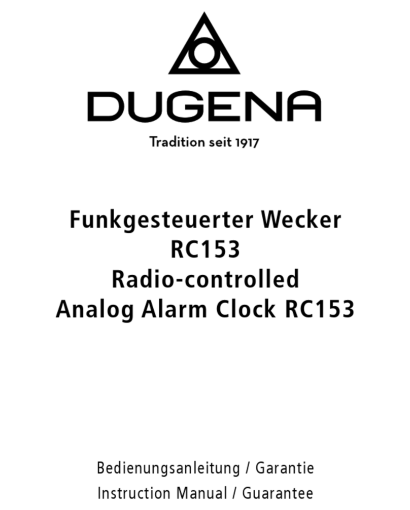 Dugena RC153 Instruction manual & guarantee
