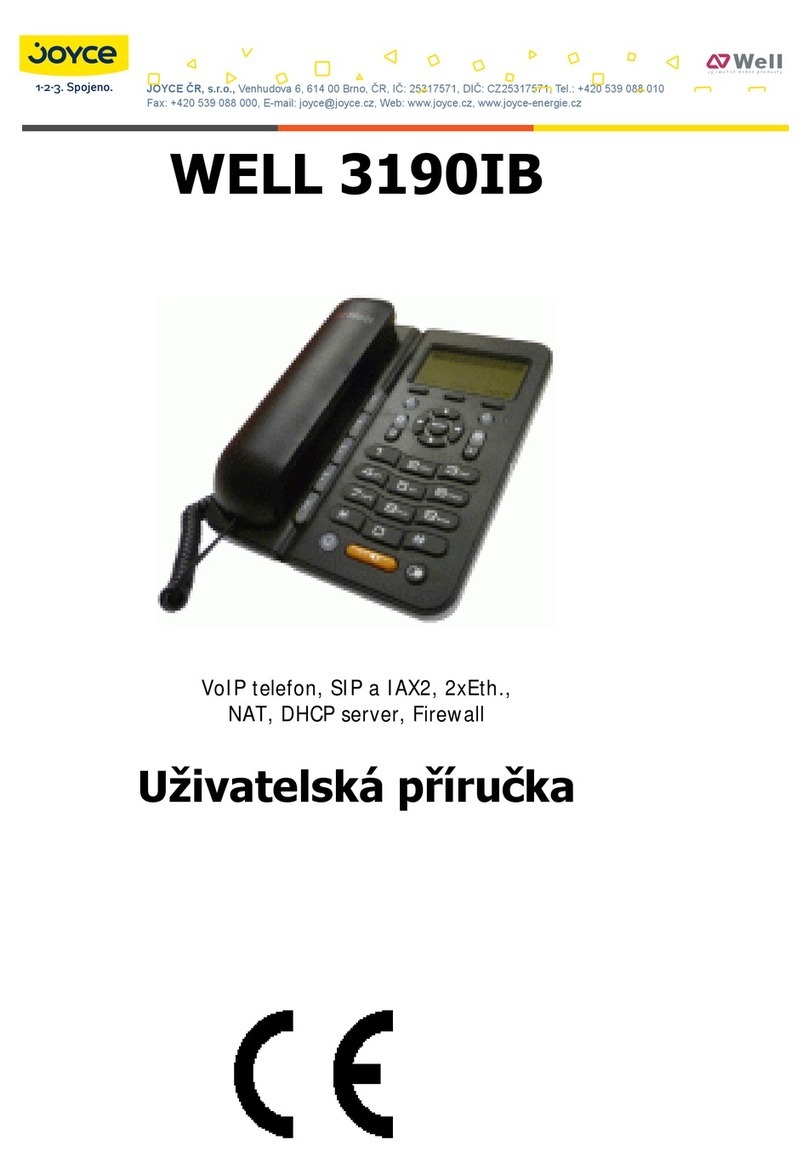 JOYCE WELL 3190IB User manual