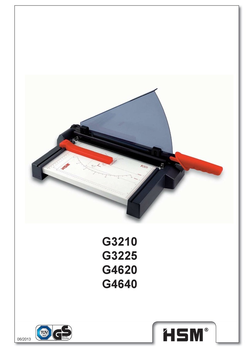 HSM G3210 operating manual