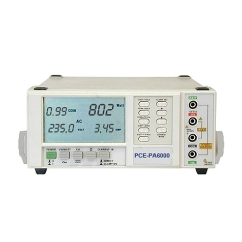 PCE Instruments PA6000 User manual