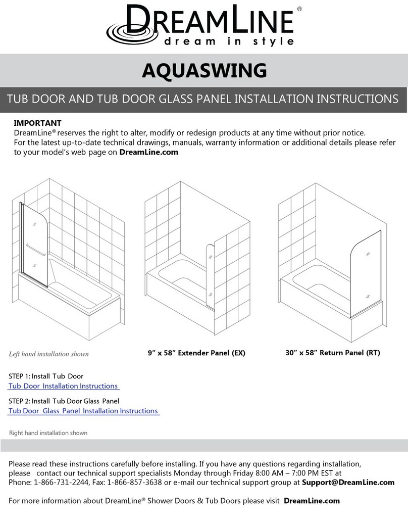 Dreamline Aquaswing-EX User manual