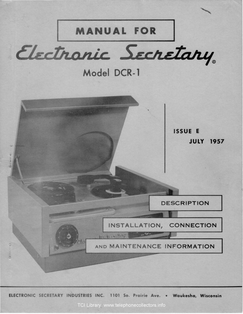 Electronic Secretary DCR-1 manual