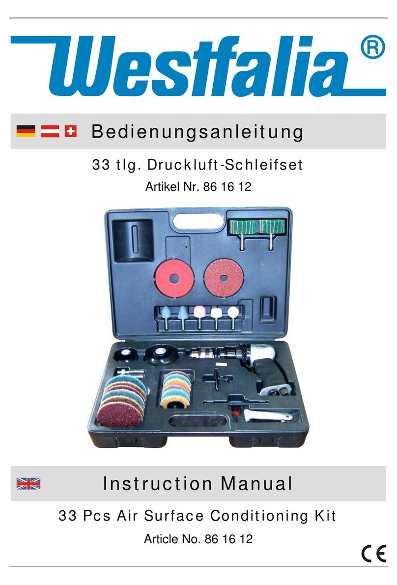 Westfalia 16 86 74 instruction manual