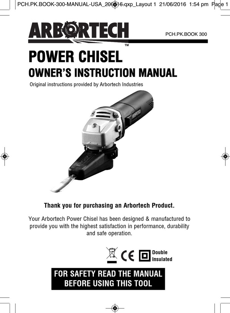 Arbortech POWER CHISEL Setup guide