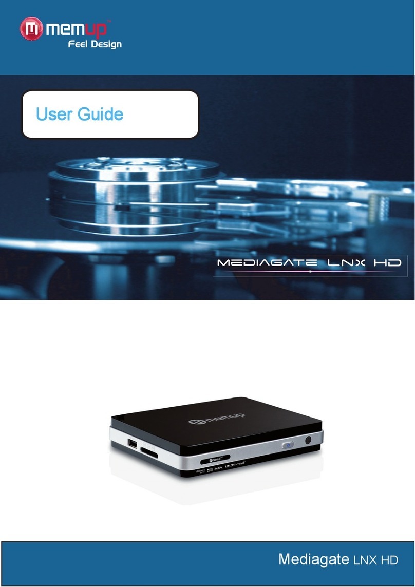 MEMUP MediaGate LNX HD user guide