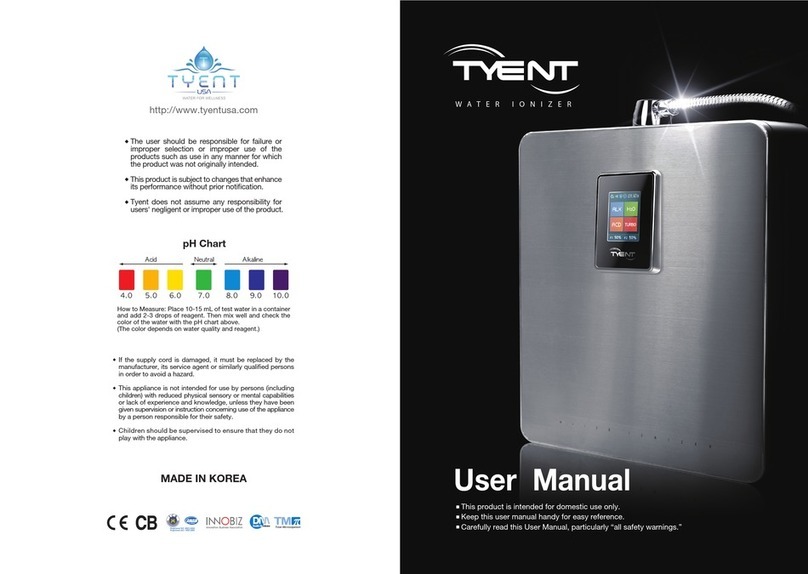 Tyent YT20-TL Series User manual