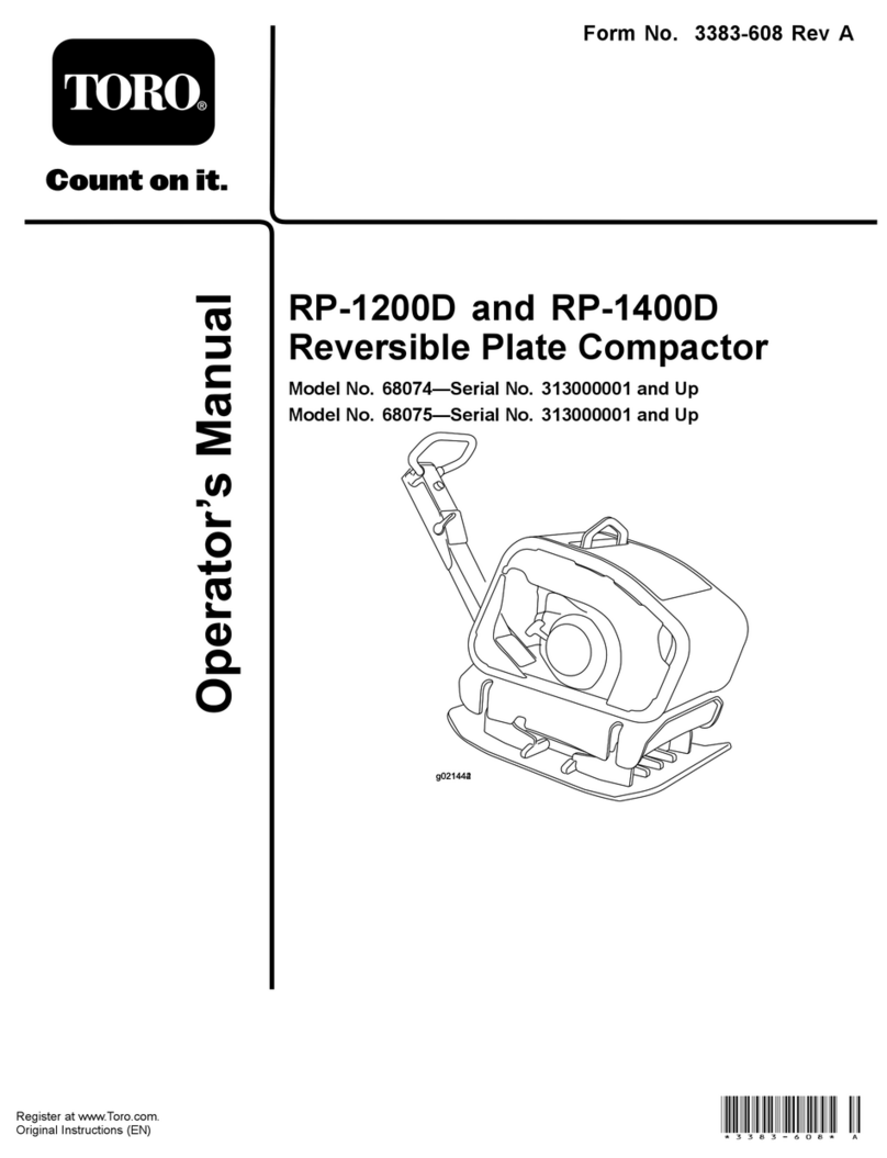 Toro RP-1200D Operator's manual