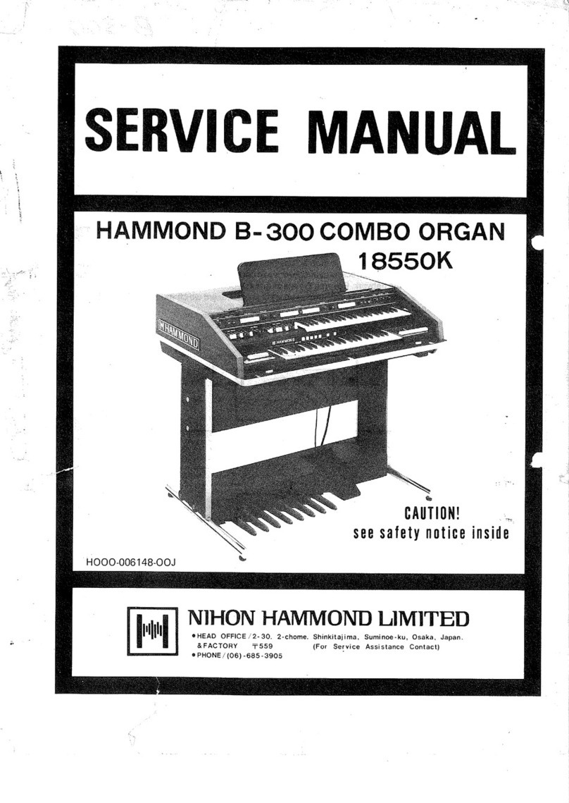NIHON HAMMOND Hammond B-300 Service manual