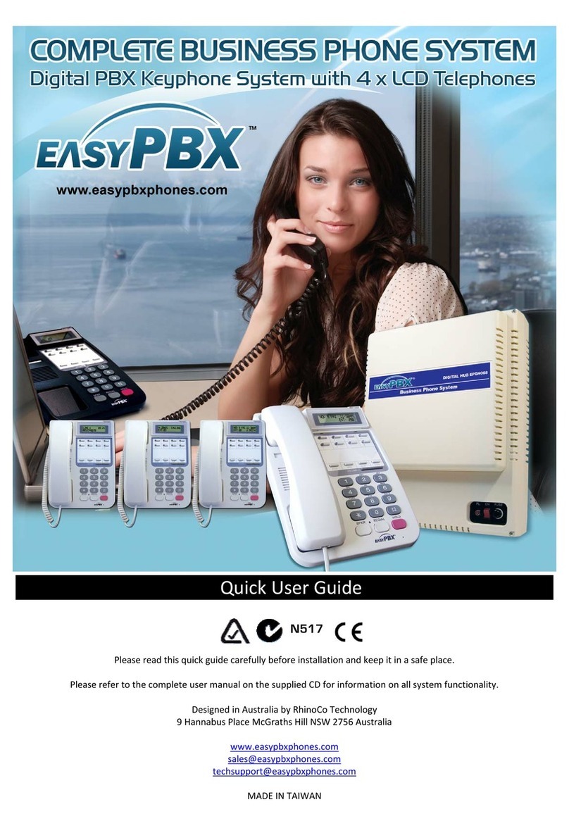 EasyPBX EPDH008 Quick user guide
