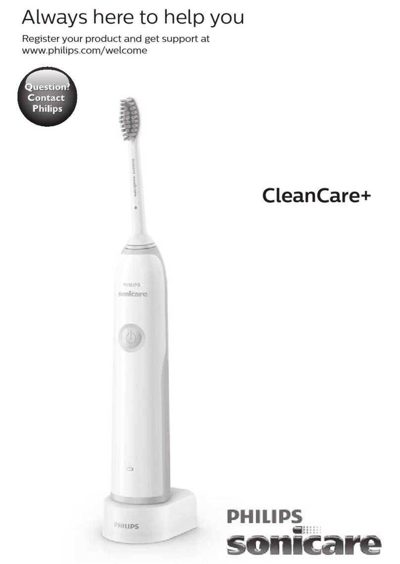 Philips Sonicare CleanCare+ User manual Philips Sonicare CleanCare+ User manual