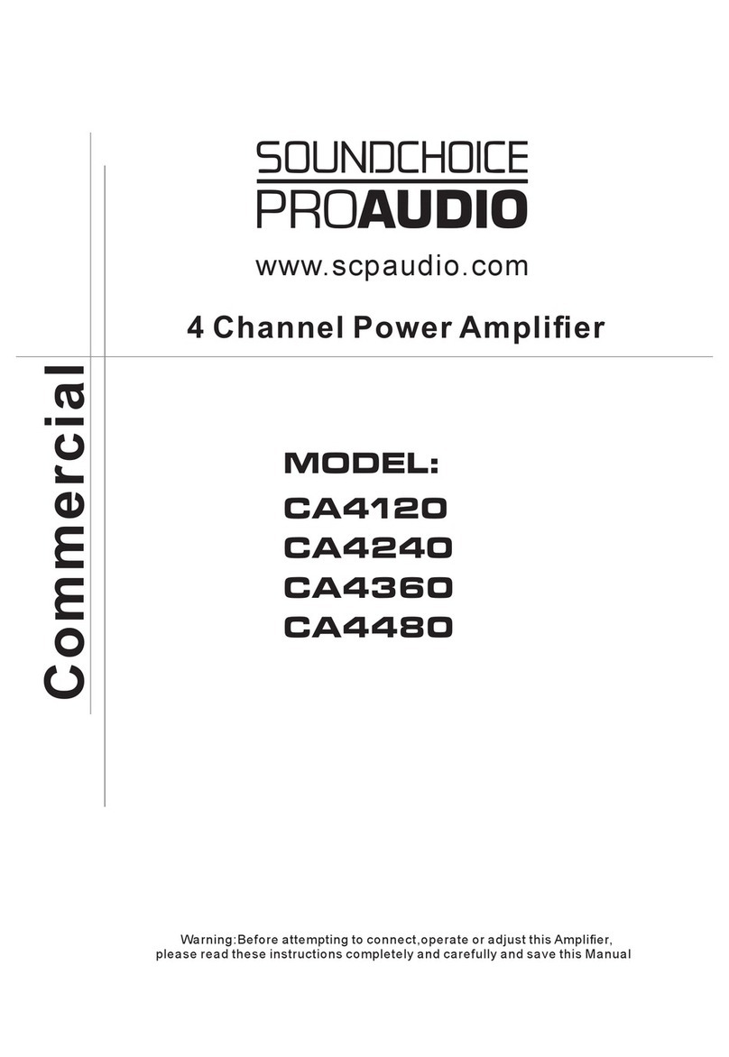 Soundchoice PROAudio CA4360 manual