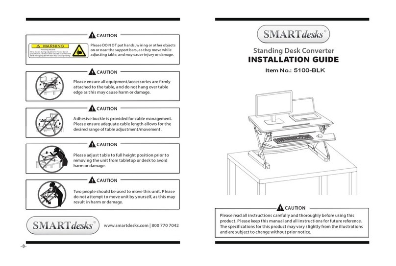 SMARTdesks 5100-BLK User manual
