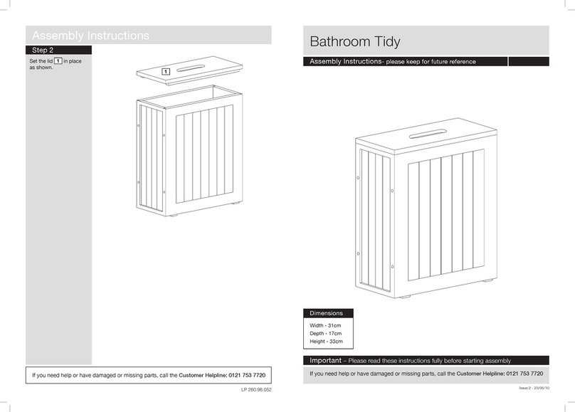 Argos Home Tidy Bathroom User manual