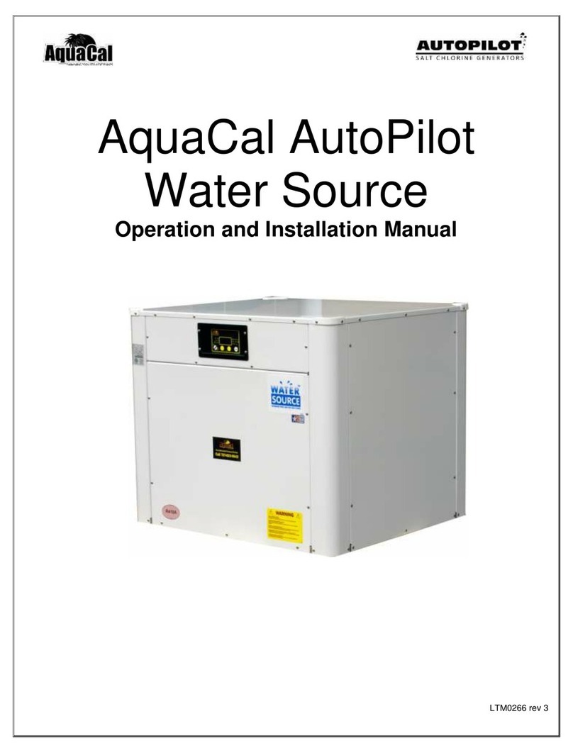 Aquacal AutoPilot WS03 Operation and installation manual