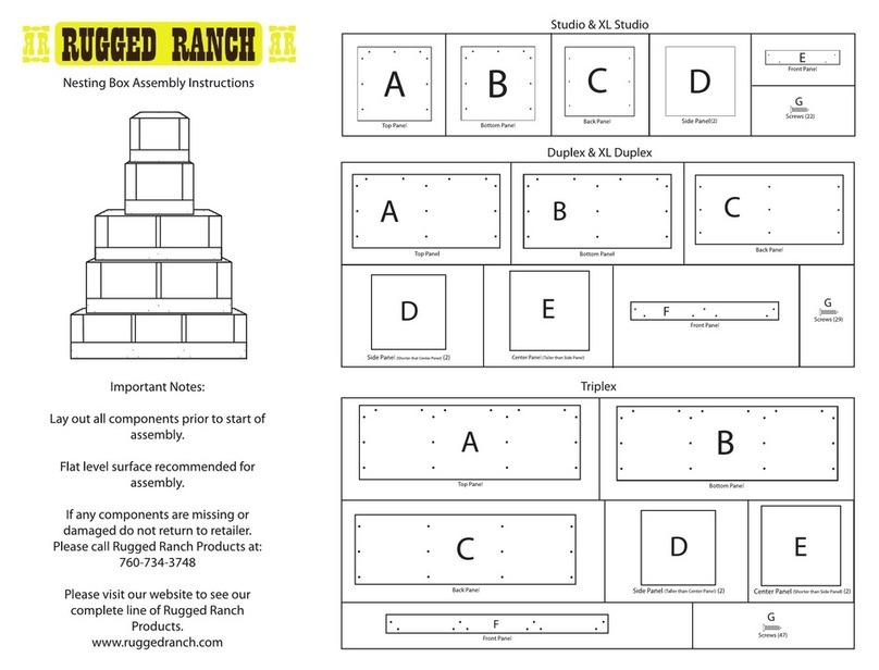 RUGGED RANCH Nesting Box Assembling instructions RUGGED RANCH Nesting Box Assembling instructions