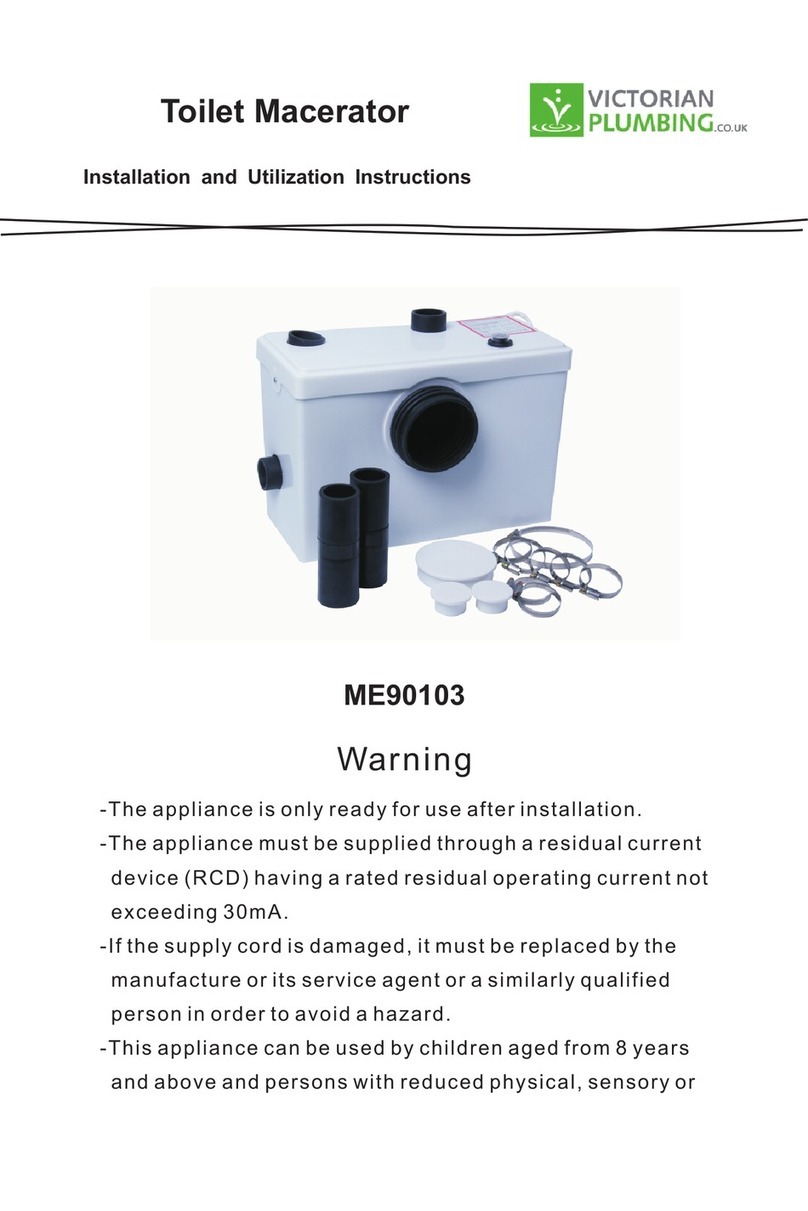 Victorian Plumbing ME90103 Installation and Utilization Instructions