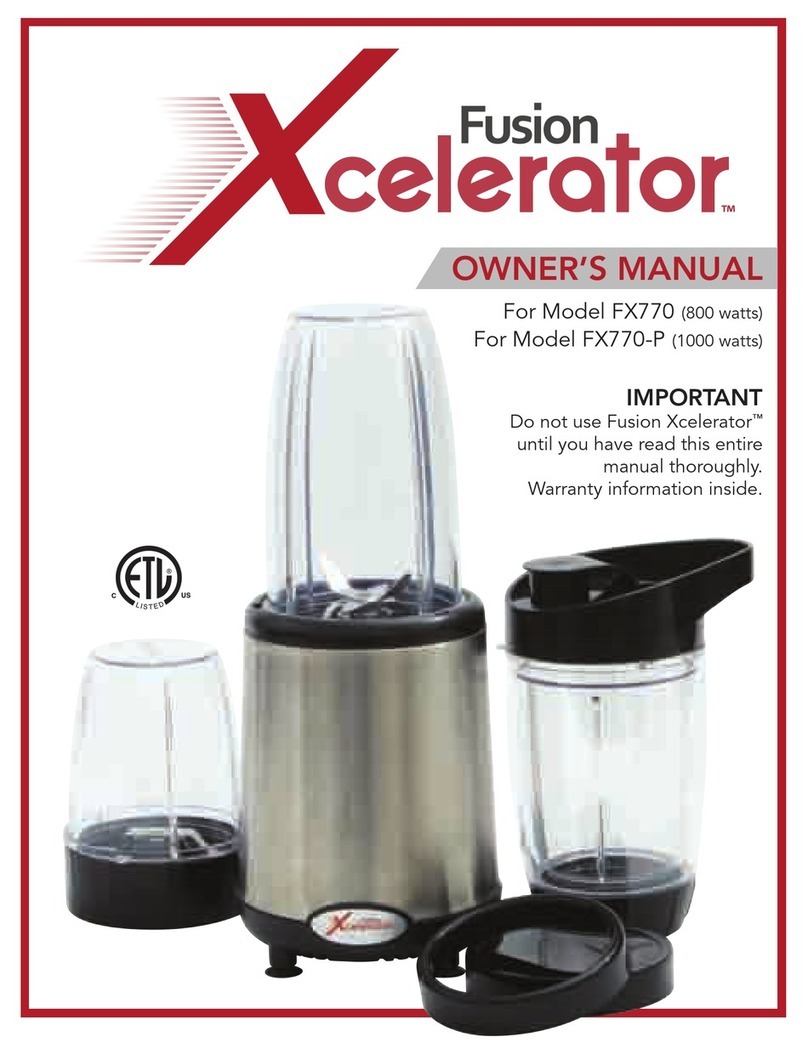 Fusion Xcelerator FX770 owner's manual