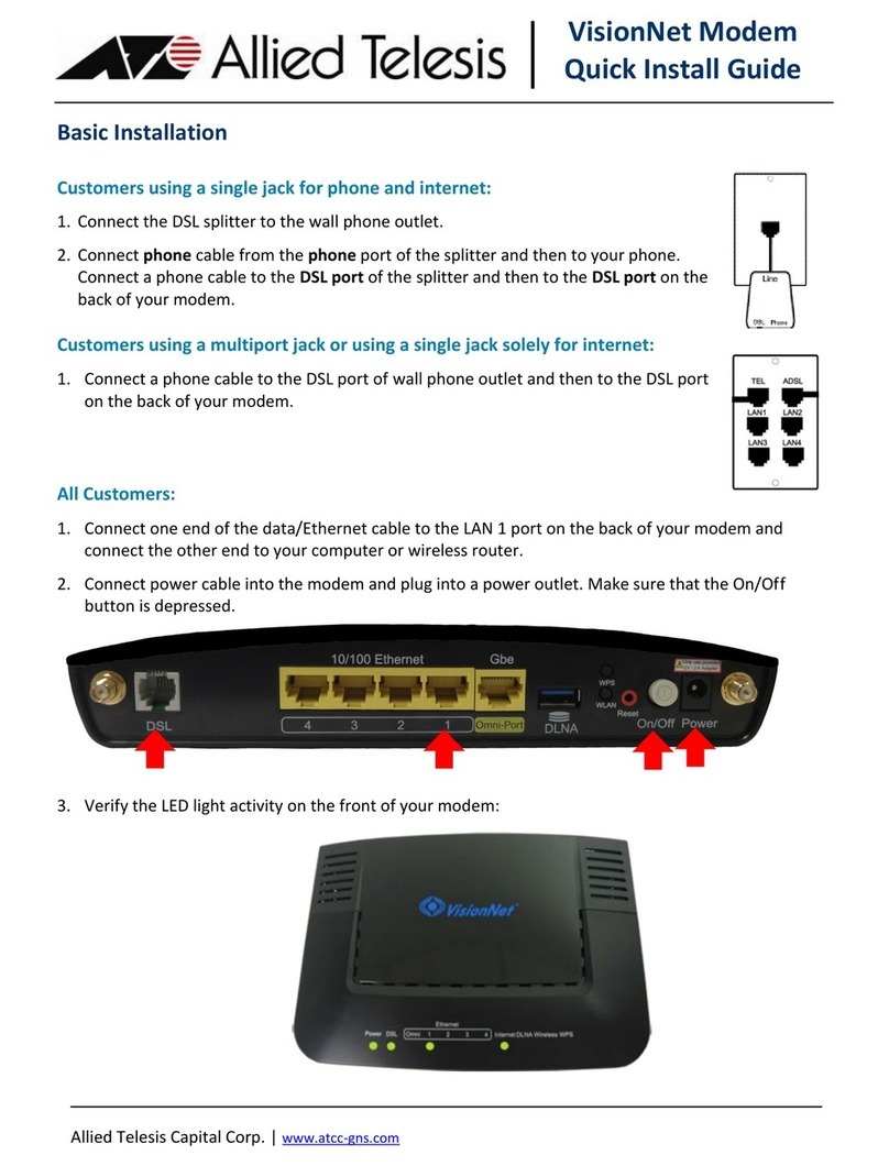 Allied Telesis VisionNet User manual
