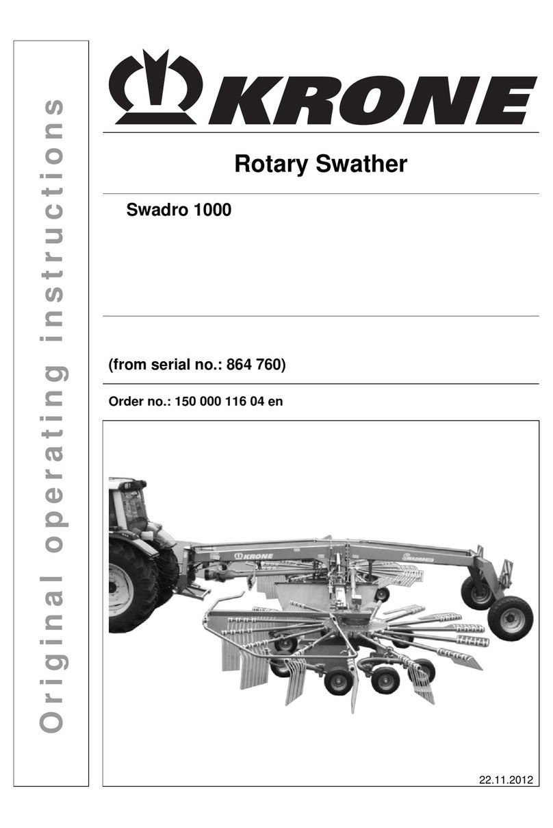 Krone Swadro 1000 Original operating instructions