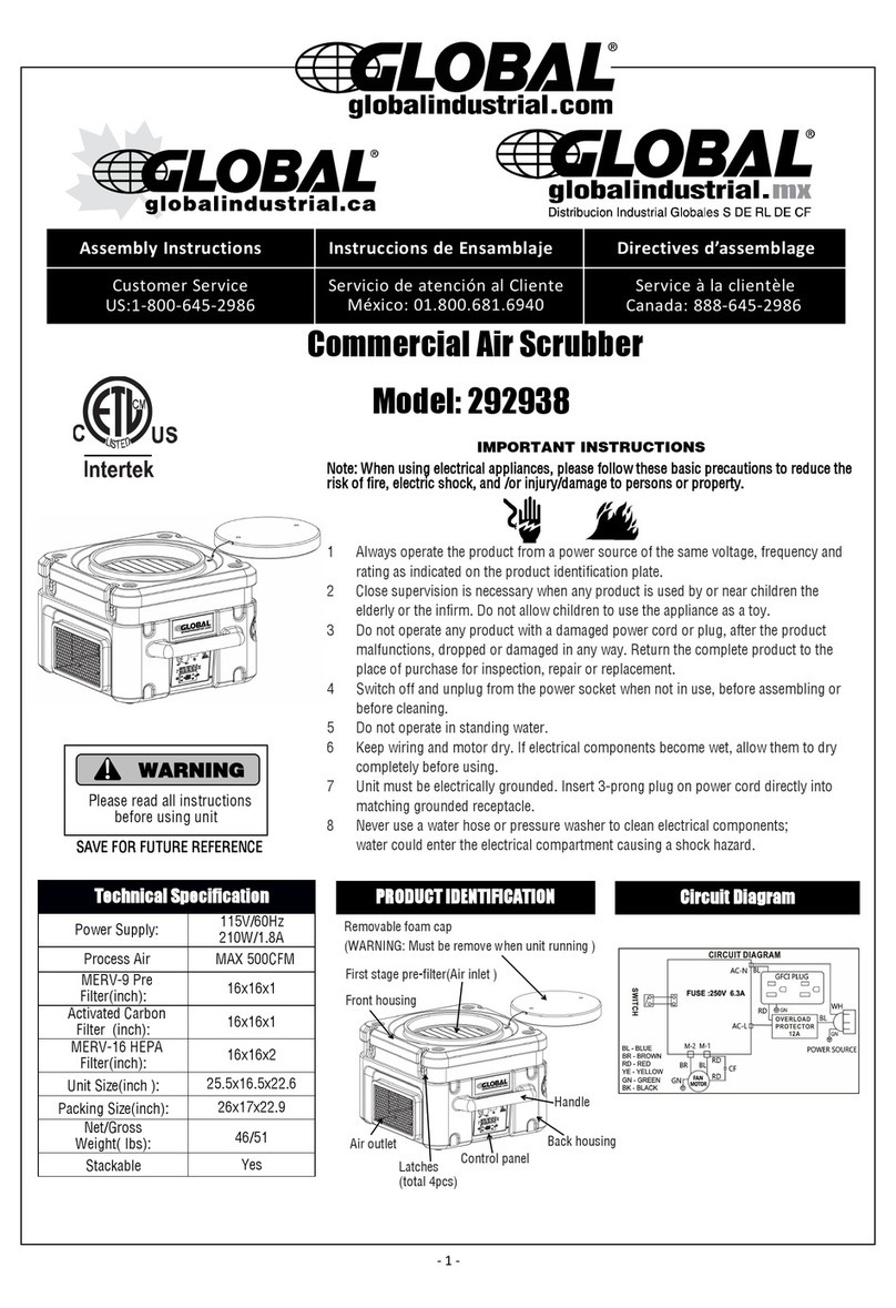 Global Industrial 292938 Assembly instructions