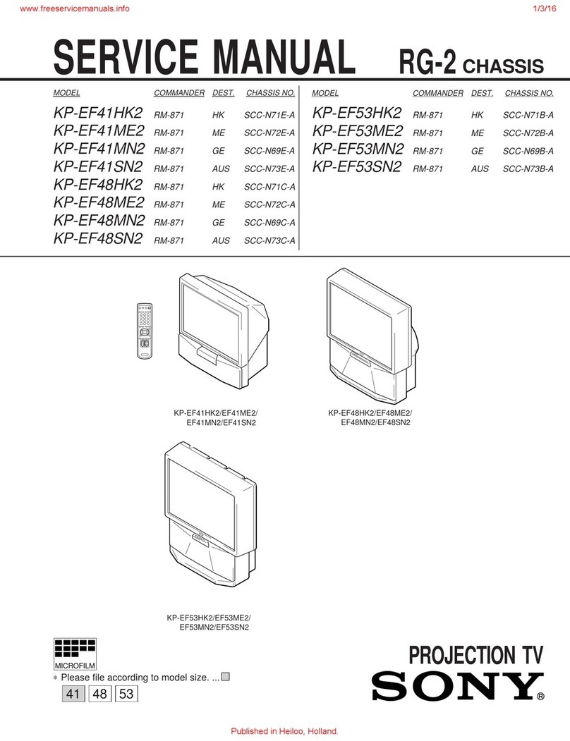 Sony KP-EF41HK2 User manual