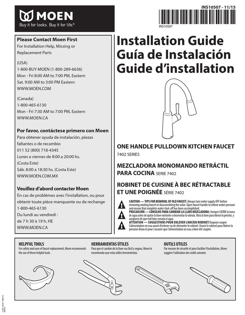 Moen 7402 Series User manual