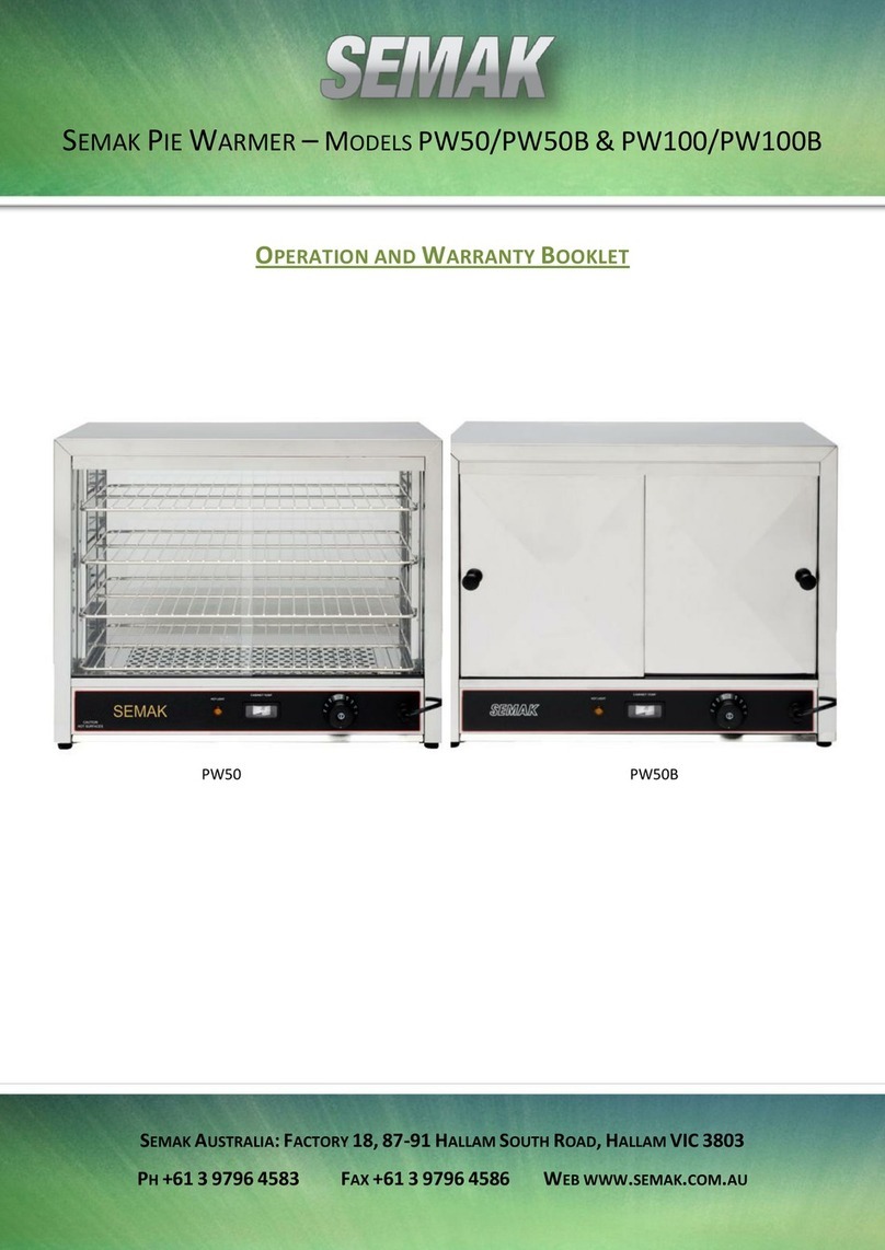 SEMAK PW50 Operation and warranty booklet