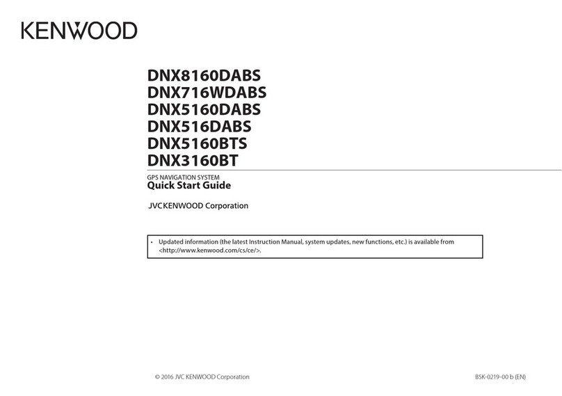 Kenwood DNX8160DABS User manual
