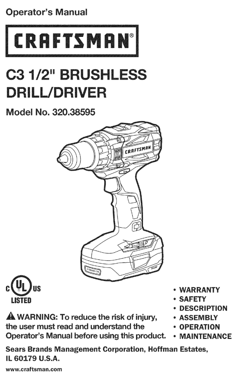 Craftsman 320.38595 User manual