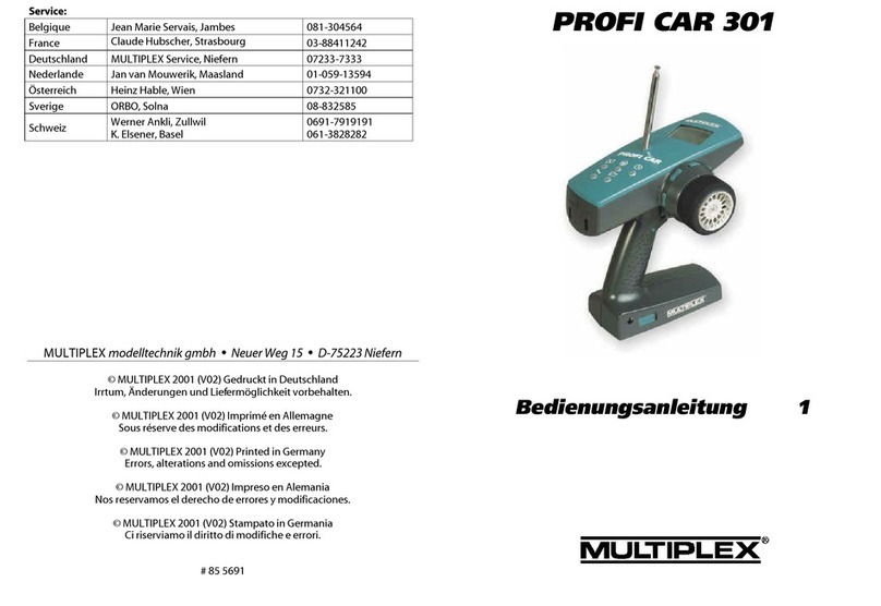 Multiplex PROFI CAR 301 User manual