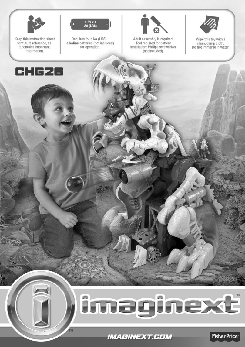 Fisher-Price Imaginext CHG26 instruction sheet