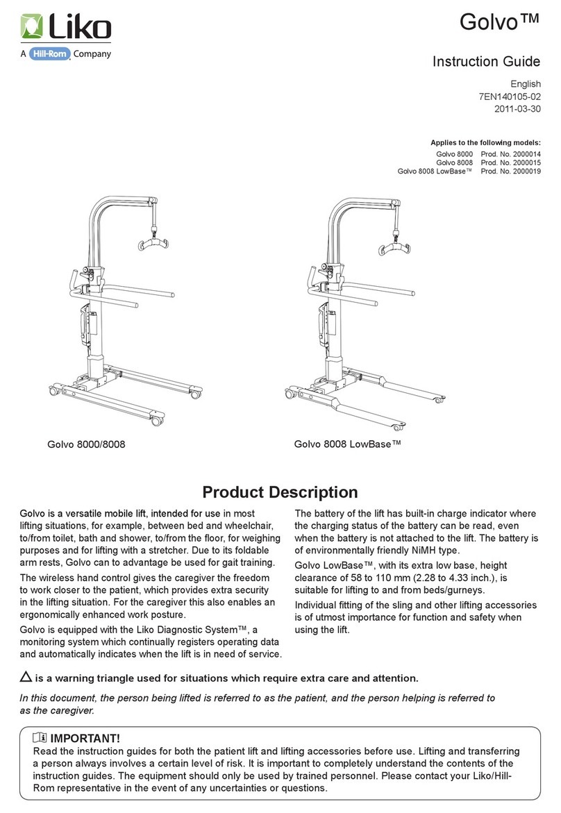 Hillrom Liko Golvo 8000 Instruction guide