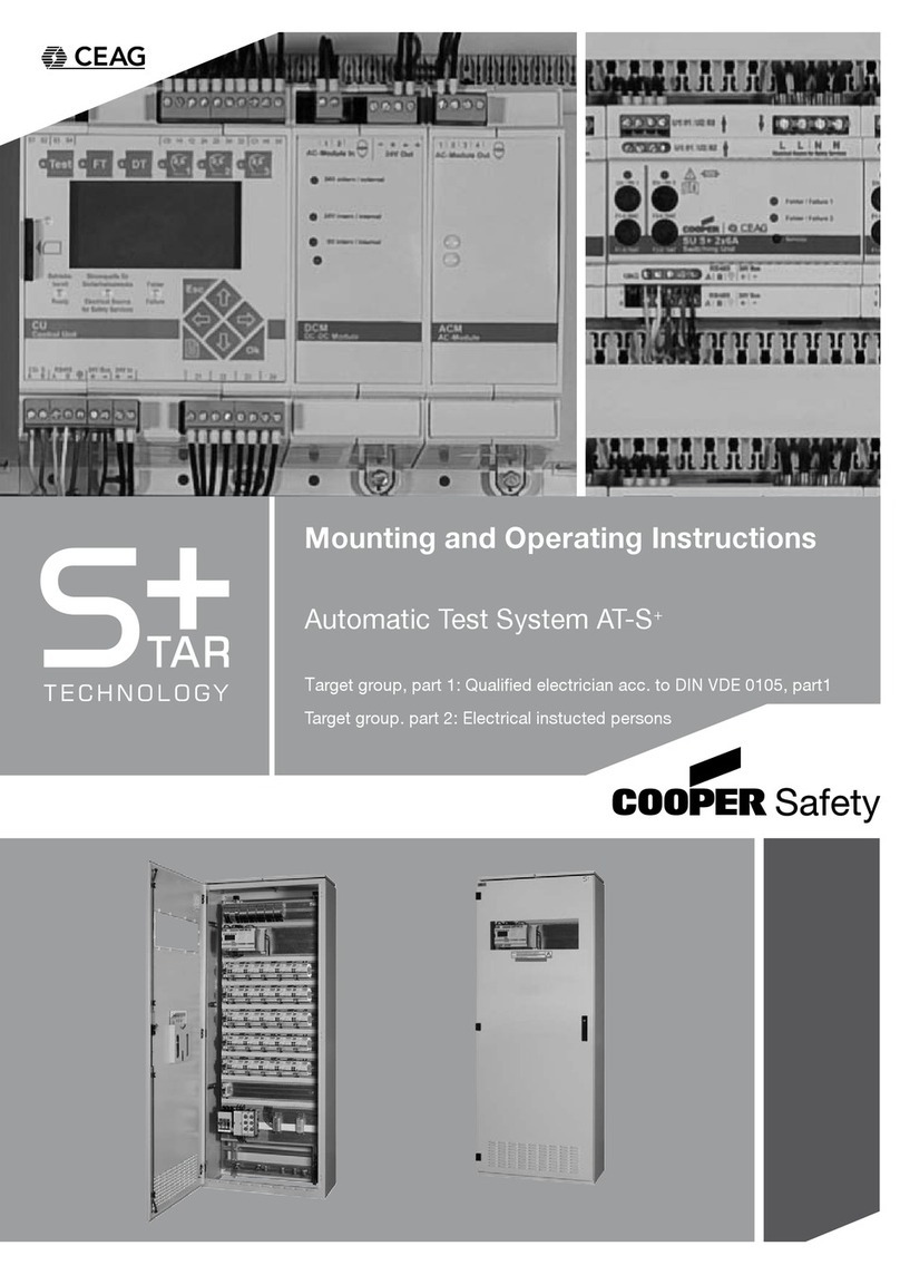 Cooper safety Ceag AT-S+ Series Mounting and operating instructions Cooper safety Ceag AT-S+ Series Mounting and operating instructions