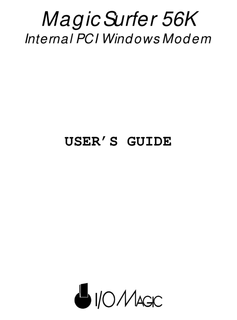 I/O Magic MagicSurfer 56K user guide