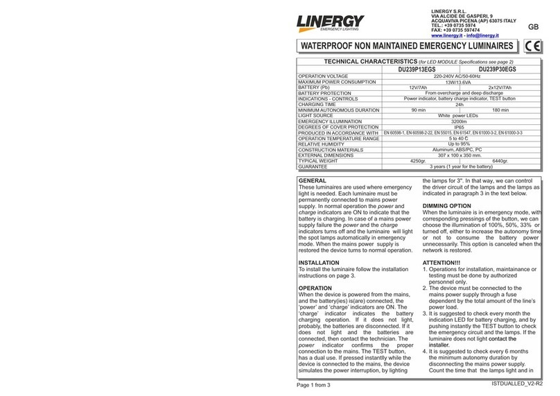 Linergy DU239P13EGS User manual