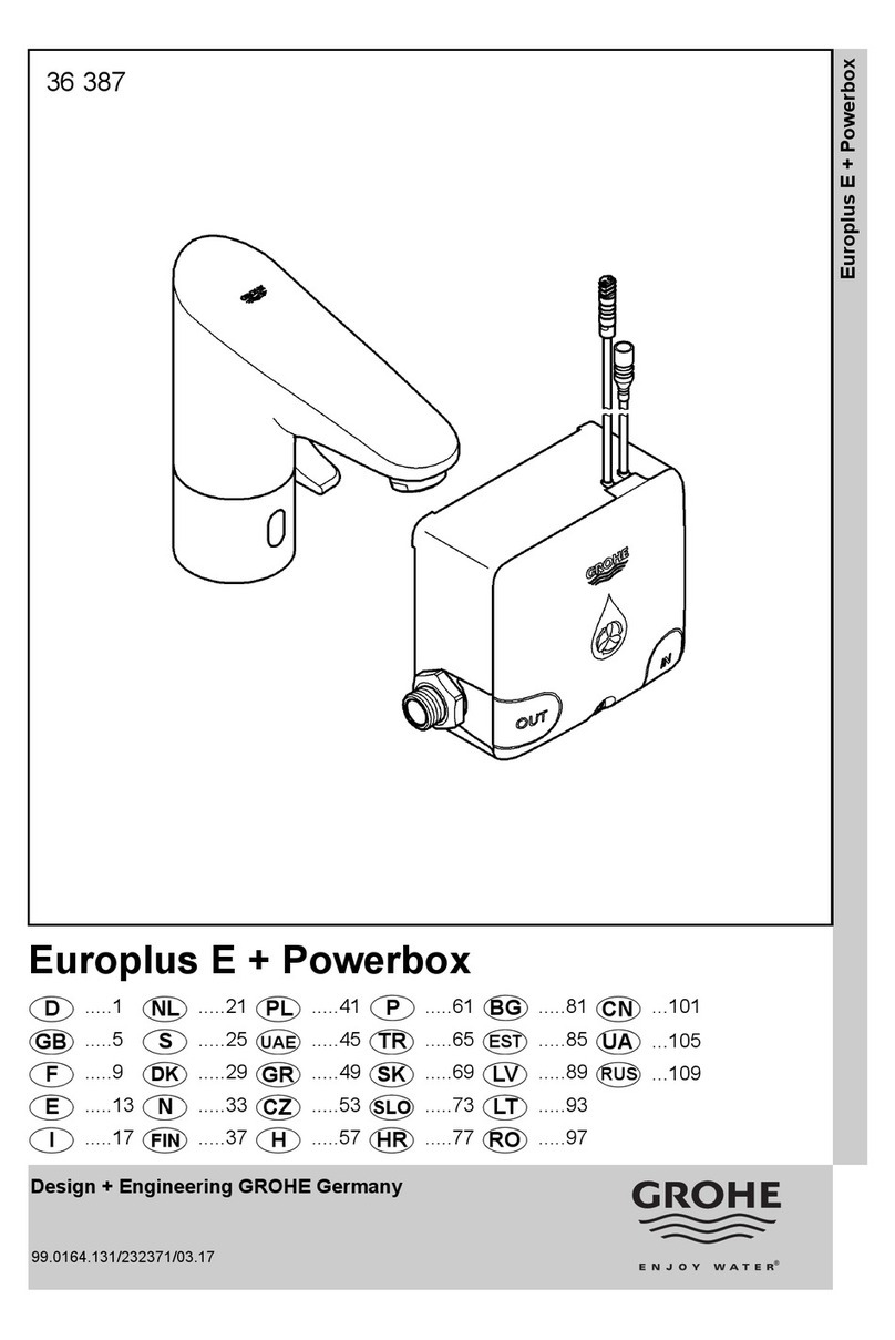 Grohe Europlus E + Powerbox 36 387 User manual