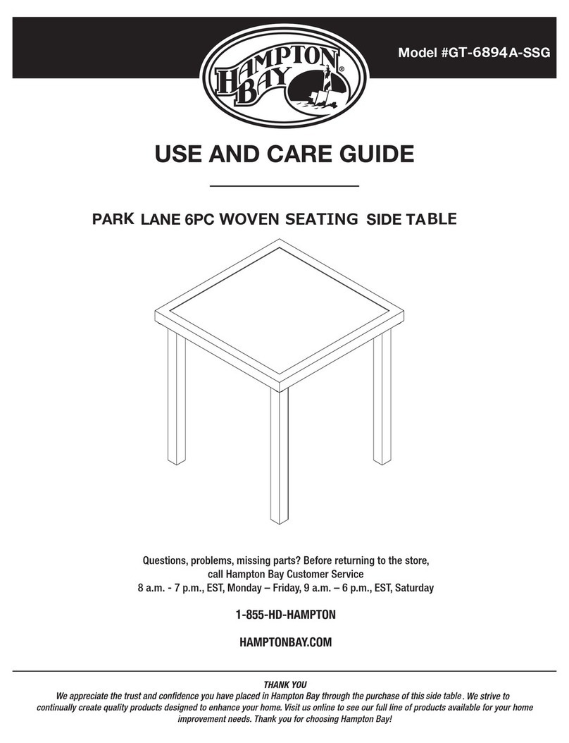 HAMPTON BAY PARK LANE GT-6894A-SSG User manual