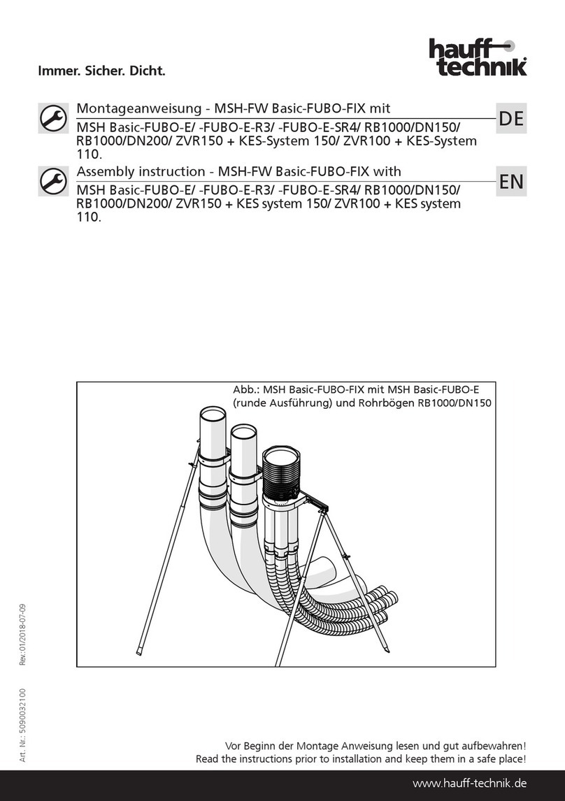 Haufftechnik MSH-FW Basic-FUBO-FIX Assembly instruction