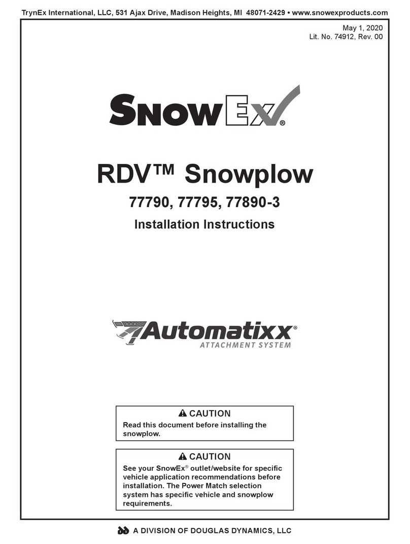 SnowEx RDV 77790 User manual