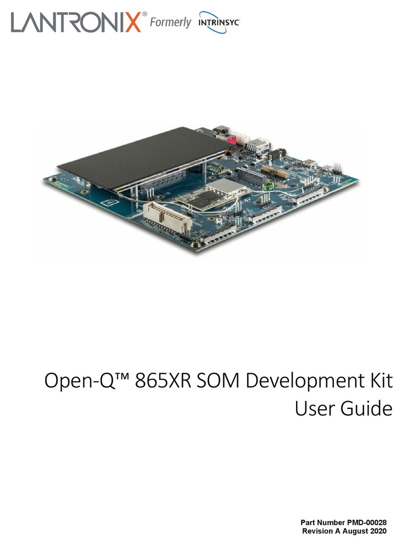 Lantronix Intrinsyc Open-Q 865XR SOM User manual Lantronix Intrinsyc Open-Q 865XR SOM User manual