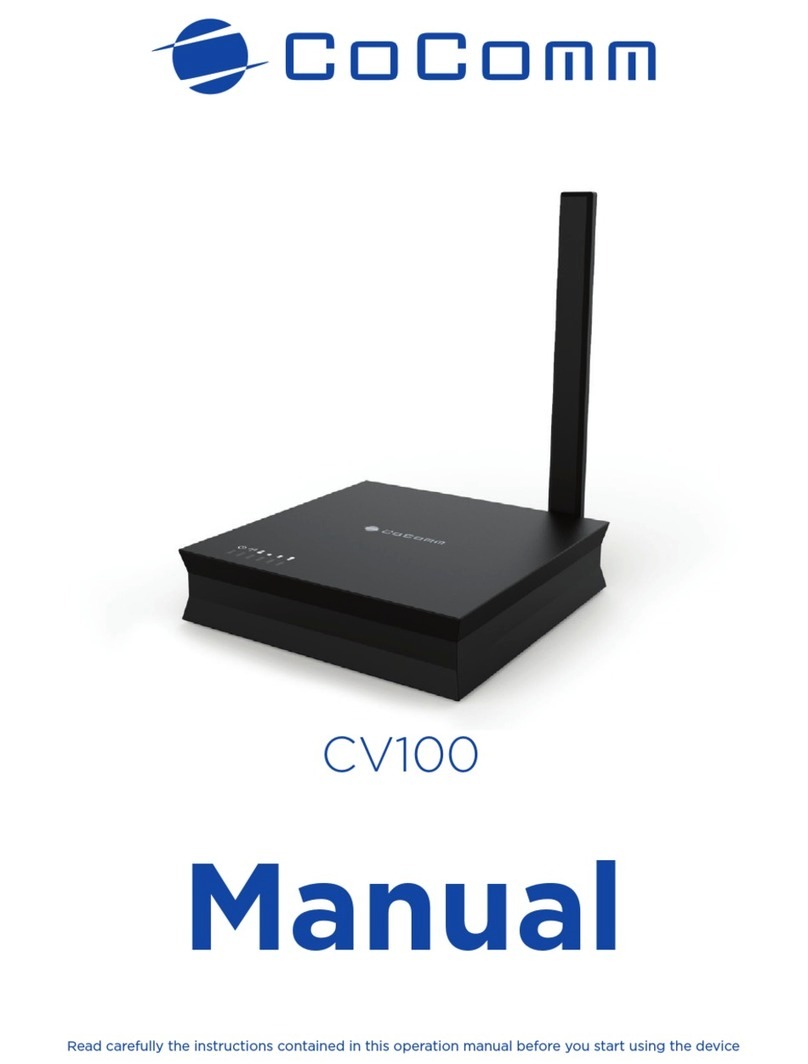 CoComm CV100 user manual
