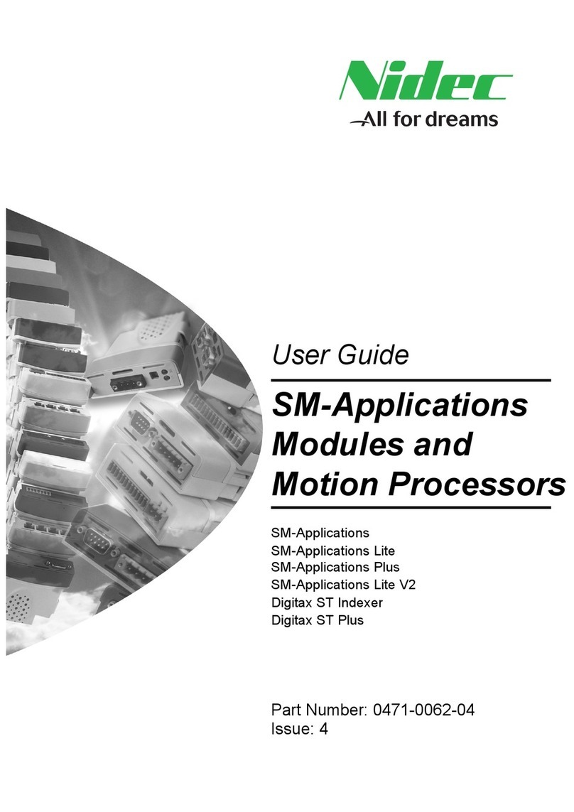 Nidec SM-Applications Series user guide