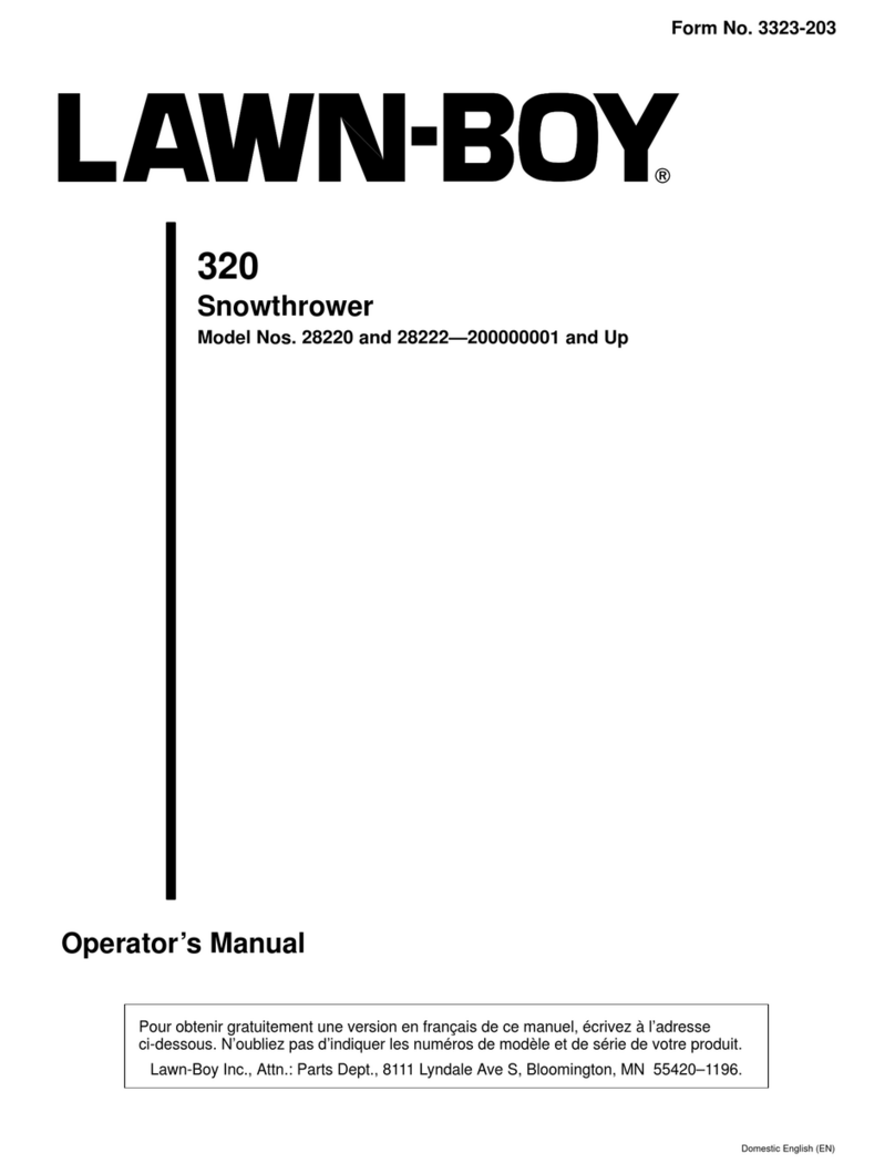 Lawn-Boy 320 Operator's manual